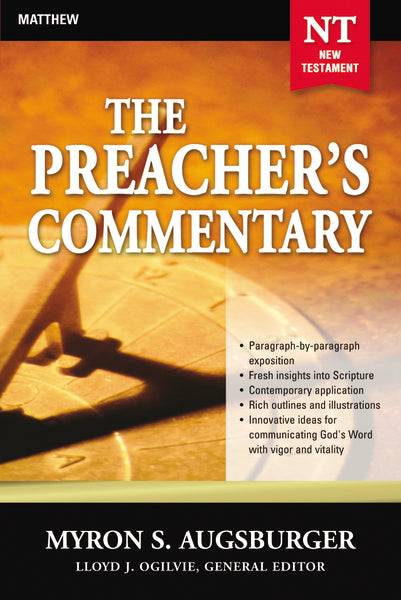 The Preacher s Commentary - Vol. 24: Matthew For Cheap