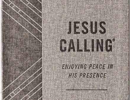 Jesus Calling, Textured Gray Leathersoft, with Full Scriptures: Enjoying Peace in His Presence (A 365-Day Devotional) For Discount