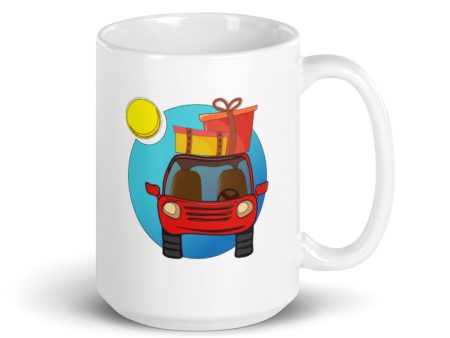 Time to Travel  Car White glossy mug For Cheap