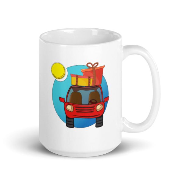 Time to Travel  Car White glossy mug For Cheap