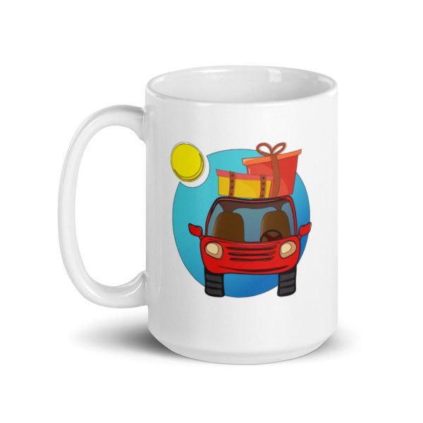 Time to Travel  Car White glossy mug For Cheap