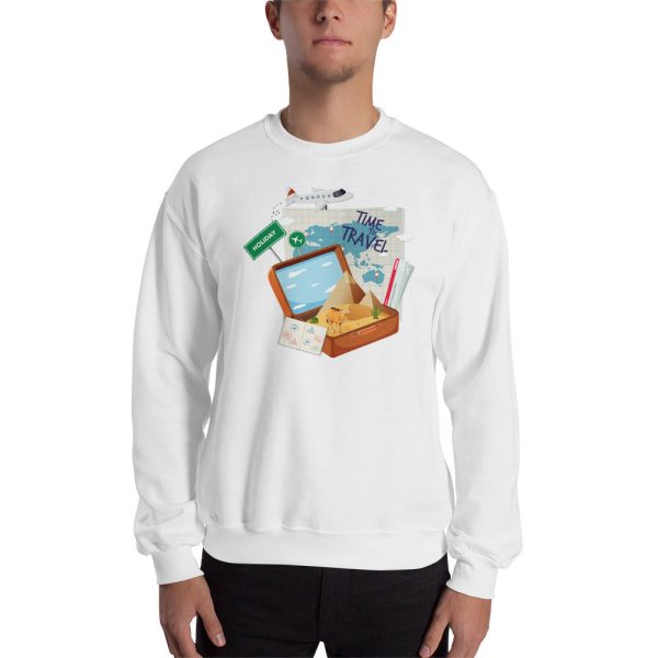 Vintage Time to Travel Men s Sweatshirt Online Hot Sale