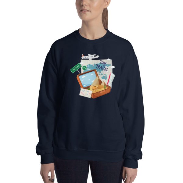 Vintage Time to Travel Women s Sweatshirt Hot on Sale