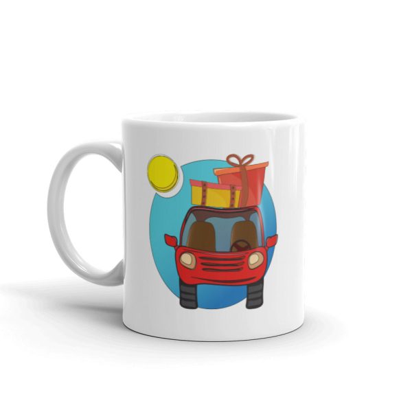 Time to Travel  Car White glossy mug For Cheap