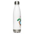 Vintage Time to Travel Stainless Steel Water Bottle For Sale