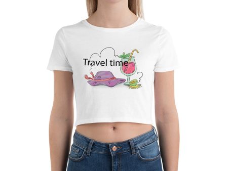 Travel Time Women’s Crop Tee Online now