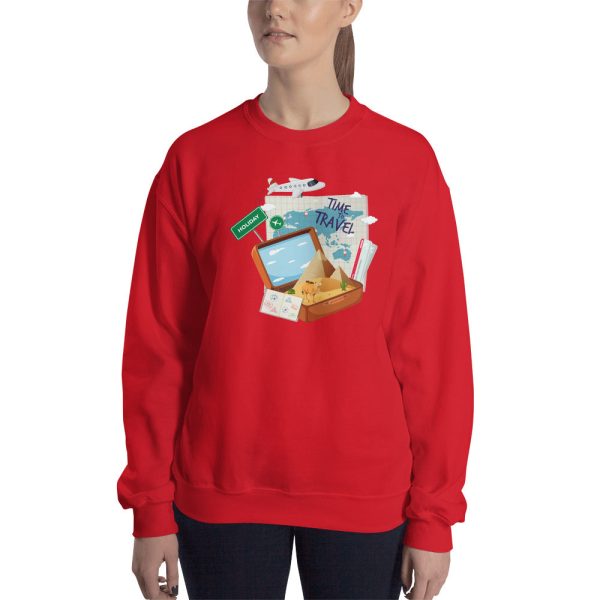 Vintage Time to Travel Women s Sweatshirt Hot on Sale